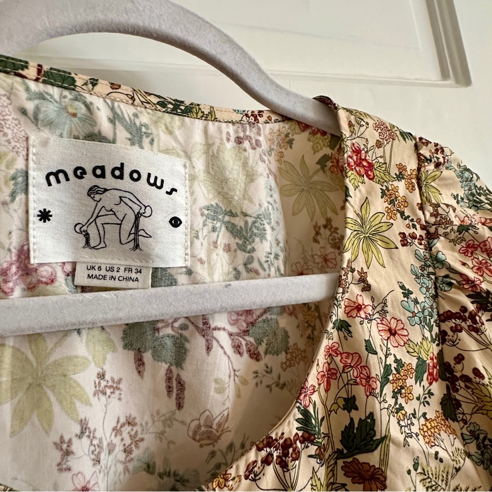 NEW MEADOWS Floral Blouse,‎ Sz S - Picture 6 of 13